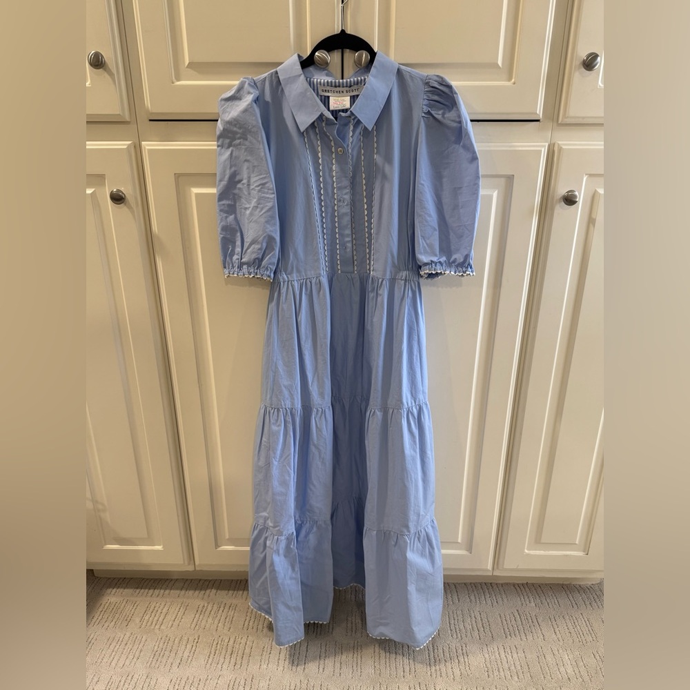 Sold out 


Gretchen Scott Ric Rac Roc  Blue Maxi Dress - Picture 4 of 11